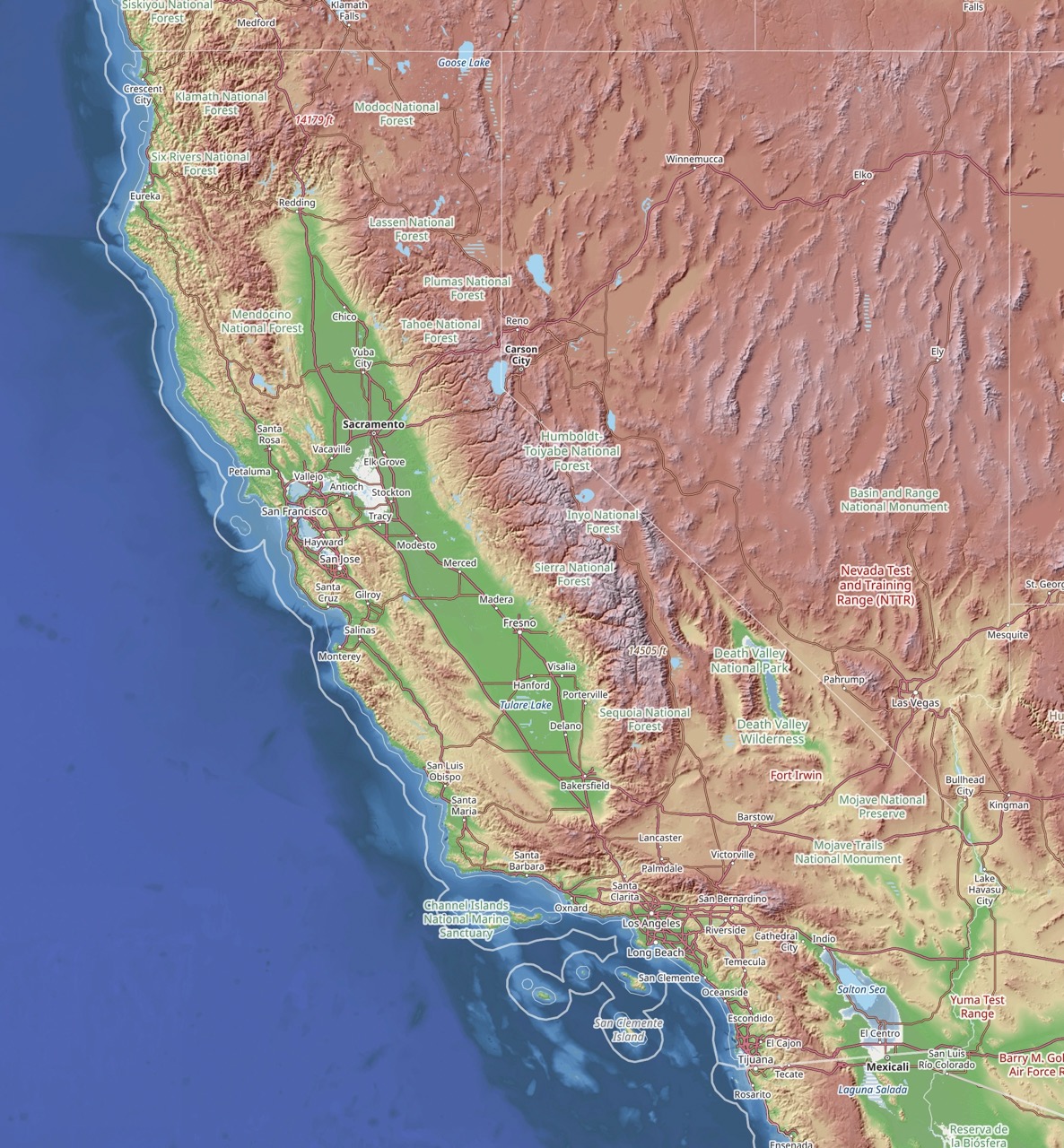 Mappa California